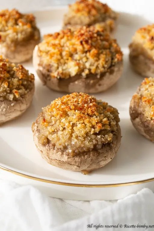 Funghi ripieni bimby