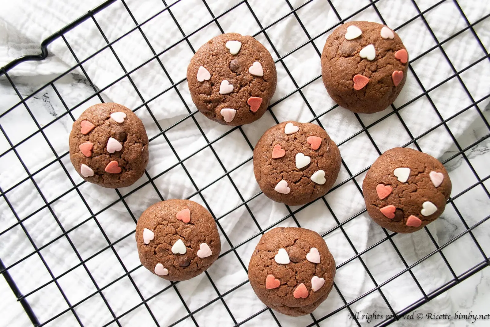 Biscotti al cioccolato di San Valentino Bimby