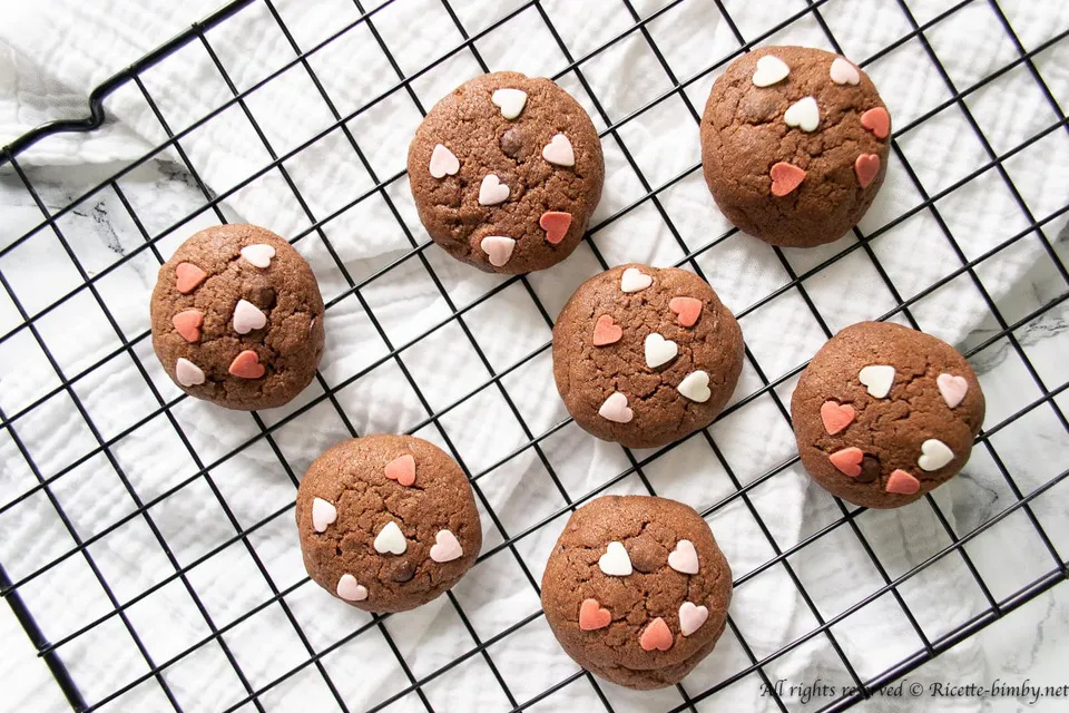 Biscotti al cioccolato di San Valentino Bimby