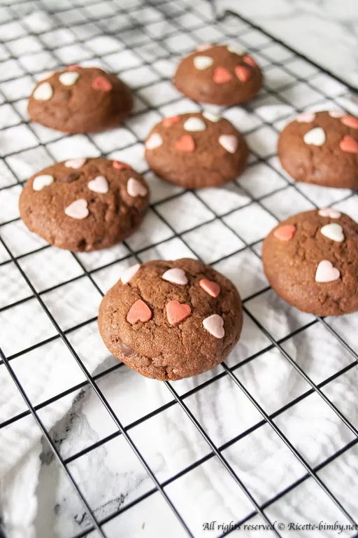 Biscotti al cioccolato di San Valentino bimby