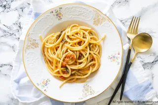Pasta con pomodorini e agretti Bimby